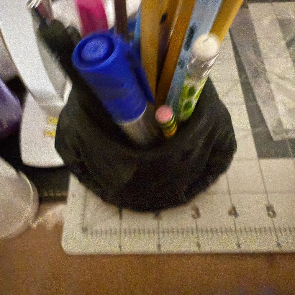Mini Hoodie Pencil Holder 3D Printed Desk Organizer Black PLA Pen Holder Office - Picture 4 of 5